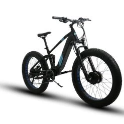 E-Bikes 2022 EUNORAU 48V1500W1600Wh DEFENDER S All Wheel Drive Dual Battery Dual Suspension Electric Fat Tire Bike
