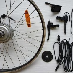 PedL E-Bikes & E-Scooters Conversion Kits Das-Kit E-Bike Front Motor Conversion Kit, 36V 250W With L6 Display 26"