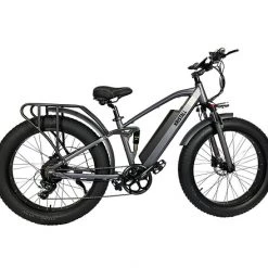 2022 NEW KRISTALL TP26 48V750W FAT TIRE EBIKE DUAL SUSPENSION Hydraulic Brakes E-Bikes
