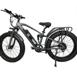 2022 NEW KRISTALL TP26 48V750W FAT TIRE EBIKE DUAL SUSPENSION Hydraulic Brakes E-Bikes