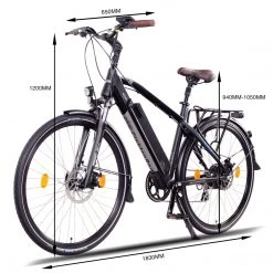 E-Bikes NCM Venice Trekking E-Bike, City-Bike, 250W, 48V 13Ah 624Wh Battery, [Black 28]