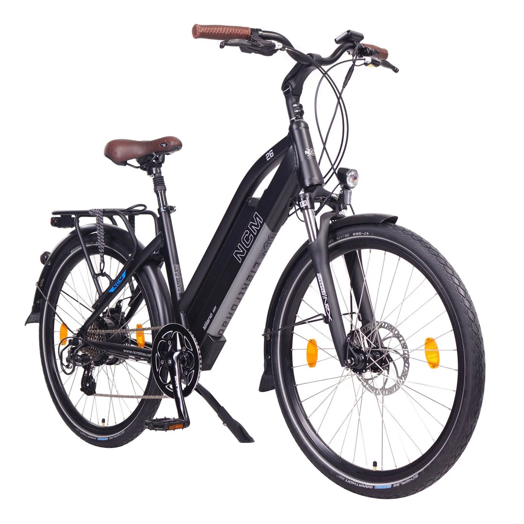 E-Bikes NCM Milano Trekking E-Bike, City-Bike, 250W, 48V 13Ah 624Wh Battery 5 E-Bikes NCM Milano Trekking E-Bike, City-Bike, 250W, 48V 13Ah 624Wh Battery