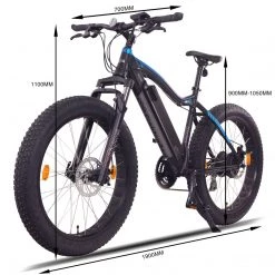 NCM Aspen Plus Fat Electric Bike,E-Bike, 48V 16Ah 250W, E-MTB 768Wh Battery [Black 26