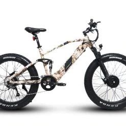 E-Bikes 2022 EUNORAU 48V1500W1600Wh DEFENDER S All Wheel Drive Dual Battery Dual Suspension Electric Fat Tire Bike