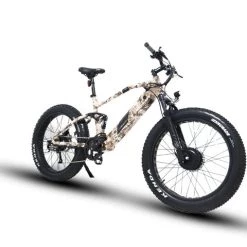 E-Bikes 2022 EUNORAU 48V1500W1600Wh DEFENDER S All Wheel Drive Dual Battery Dual Suspension Electric Fat Tire Bike