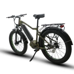 EUNORAU 48V1000W FAT-HD All Terrain Fat Tire Electric Mountain Bike Electric Hunting/Fishing Bike
