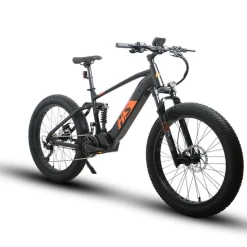 E-Bikes 2022 EUNORAU 48V1000W FAT-HS Dual Battery All Terrain Full Suspension Fat Tire Electric Mountain Bike Electric Hunting/Fishing Bike 26 E-Bikes 2022 EUNORAU 48V1000W FAT-HS Dual Battery All Terrain Full Suspension Fat Tire Electric Mountain Bike Electric Hunting/Fishing Bike