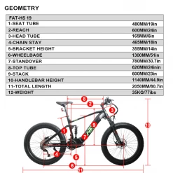 E-Bikes 2022 EUNORAU 48V1000W FAT-HS Dual Battery All Terrain Full Suspension Fat Tire Electric Mountain Bike Electric Hunting/Fishing Bike 32 E-Bikes 2022 EUNORAU 48V1000W FAT-HS Dual Battery All Terrain Full Suspension Fat Tire Electric Mountain Bike Electric Hunting/Fishing Bike