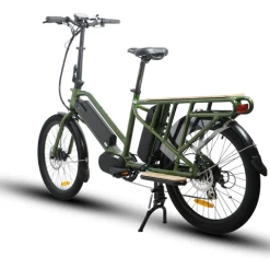 2022 EUNORAU 24''48V500W Mid Motor Electric Long Trail Cargo Bike For Family Wagon Or Ubereats Delivery Using 12 2022 EUNORAU 24''48V500W Mid Motor Electric Long Trail Cargo Bike For Family Wagon Or Ubereats Delivery Using