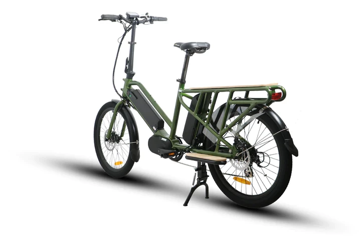 2022 EUNORAU 24''48V500W Mid Motor Electric Long Trail Cargo Bike For Family Wagon Or Ubereats Delivery Using 6 2022 EUNORAU 24''48V500W Mid Motor Electric Long Trail Cargo Bike For Family Wagon Or Ubereats Delivery Using