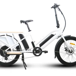 E-Bikes EUNORAU 24''48V750W Electric Long Trail Cargo Bike For Family Wagon Or Ubereats Delivery Using