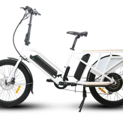 E-Bikes EUNORAU 24''48V750W Electric Long Trail Cargo Bike For Family Wagon Or Ubereats Delivery Using