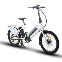 E-Bikes EUNORAU 24''48V750W Electric Long Trail Cargo Bike For Family Wagon Or Ubereats Delivery Using