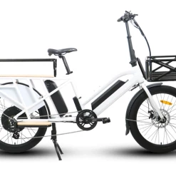 E-Bikes EUNORAU 24''48V750W Electric Long Trail Cargo Bike For Family Wagon Or Ubereats Delivery Using