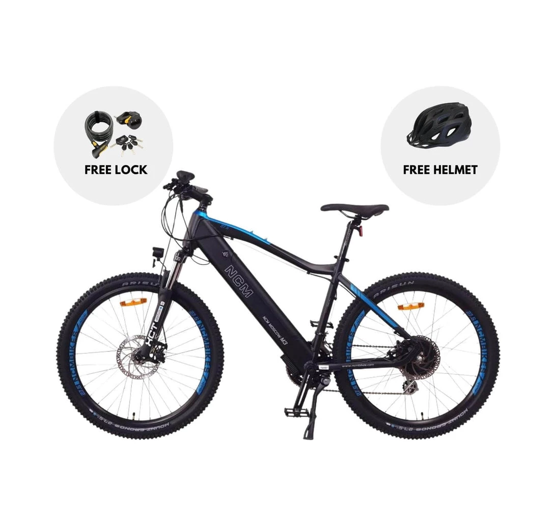 NCM Moscow M3 Electric Mountain Bike, E-Bike, 250W, E-MTB, 48V 12Ah, 576Wh Battery 4 NCM Moscow M3 Electric Mountain Bike, E-Bike, 250W, E-MTB, 48V 12Ah, 576Wh Battery