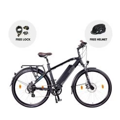 NCM Venice Plus Trekking E-Bike, City-Bike, 250W, 16Ah 768Wh Battery, [Black 28]