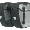 Azur Waterproof Pannier Set 42L Black/Silver Bags & Baskets