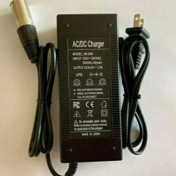FlattenHill Electric Bike Ebike Scooter 48V Li-ion Battery Charger 3 Pin XLR Plug 54.6V 2A